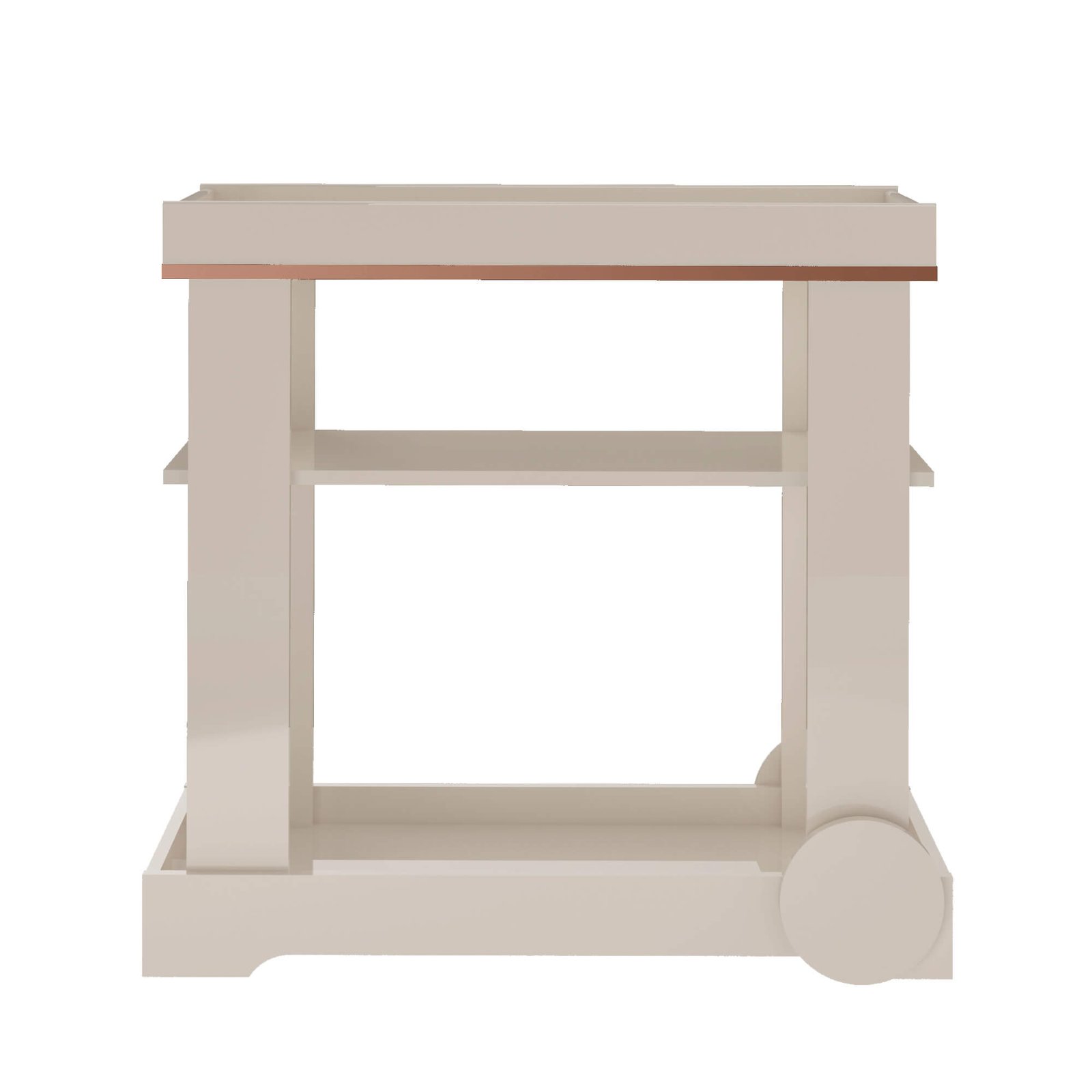 Carrinho Bar Rosé Off White - ARTELY - Imagem 4