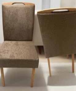 Kit 2 Cadeiras Priscila Imbuia Mel Veludo Marrom 1011 – CARVALHO DECOR