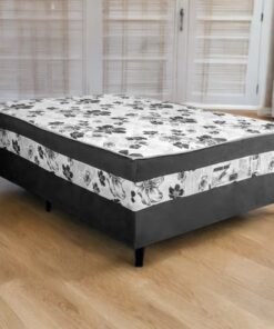 Cama Box Casal Sonho Bom D28 Preto - NOSSO SONHO COLCHÕES
