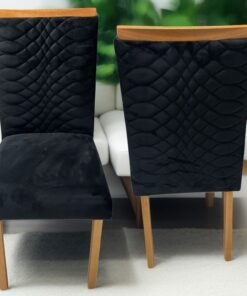 Kit 2 Cadeiras Hamburgo Mel/Preto - ART ASSENTOS