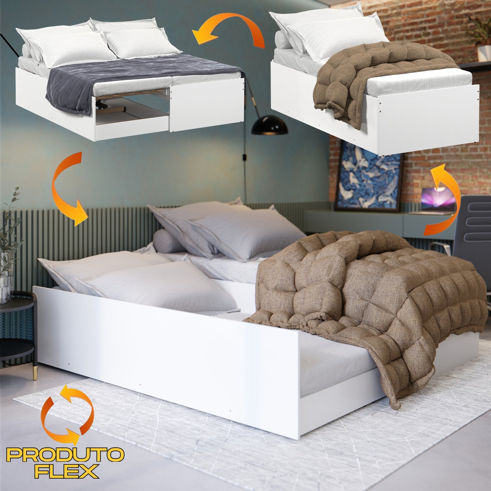Bibox 3 em 1 Matrix Branco - TEBARROT DO BRASIL
