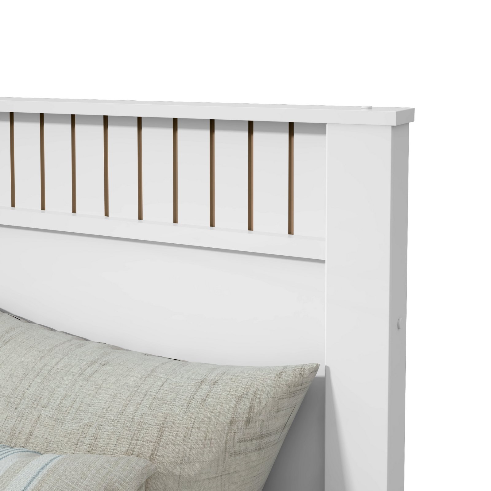 Cama Solteiro Athenas Branco - LOPAS - Imagem 5