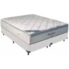 Colchão Queen Freedom + Base Box Simples Corino Branco – ORTOBOM + BIOSTAR