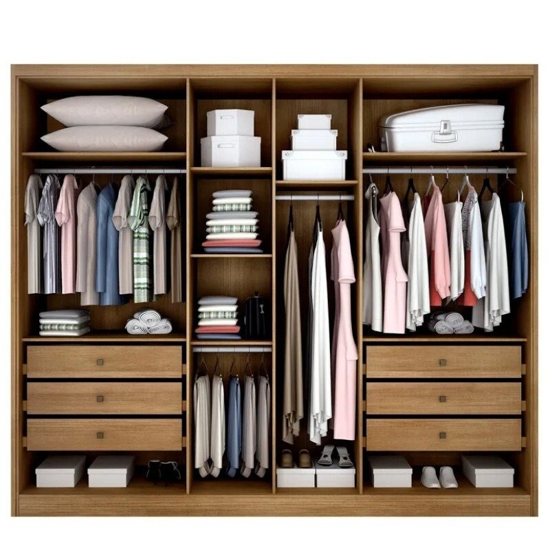 Guarda-Roupa 6 Portas Robust New 2,762 m Cumaru/Fendi - NOVO HORIZONTE - Imagem 2