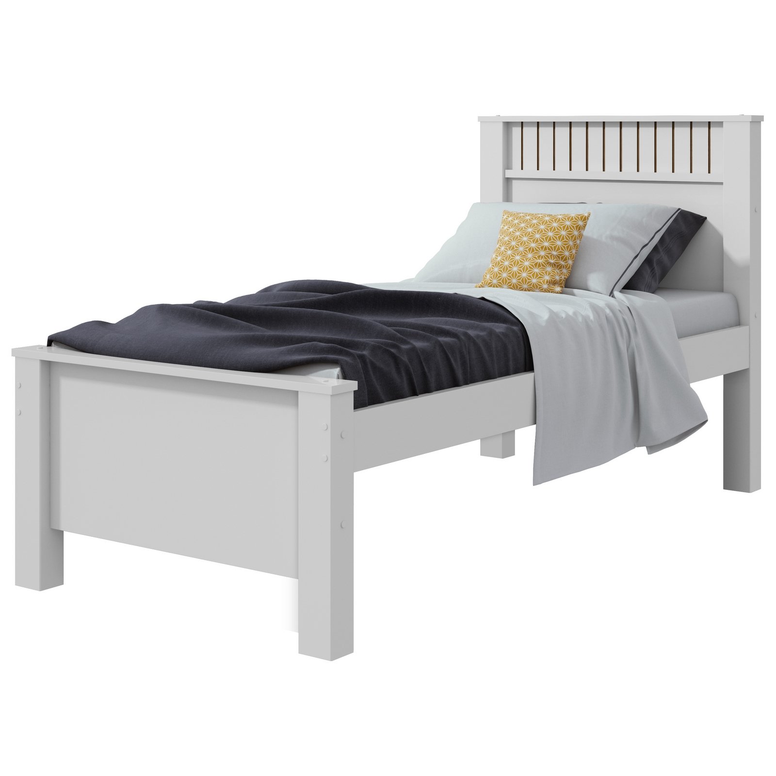 Cama Solteiro Athenas Branco - LOPAS - Imagem 6