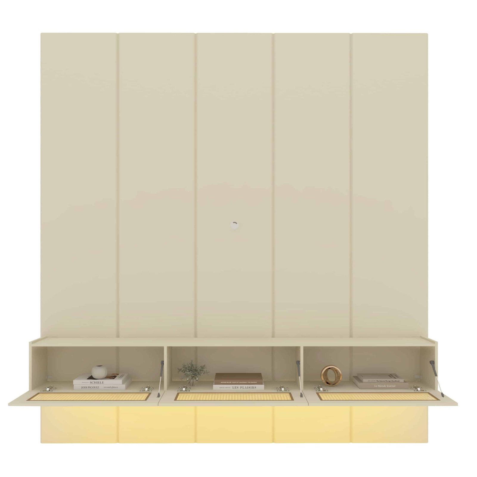 Home Suspenso até 85" Realce 2,225 m Off White com Nicho Native Off White - GELIUS - Imagem 2