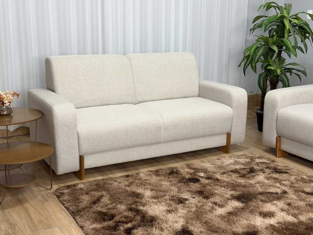Sofá Ref.5430 3 Lugares 1.85m - Bege Linho