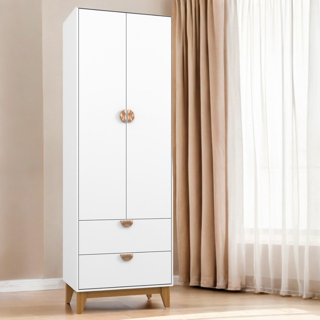 Guarda-Roupa 2 Portas Magia Branco - BATROL MOVEIS