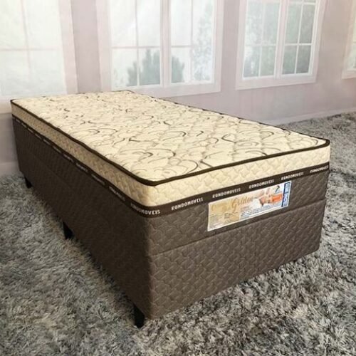 Cama box Baú Golden Light Solteiro - 88x188x62
