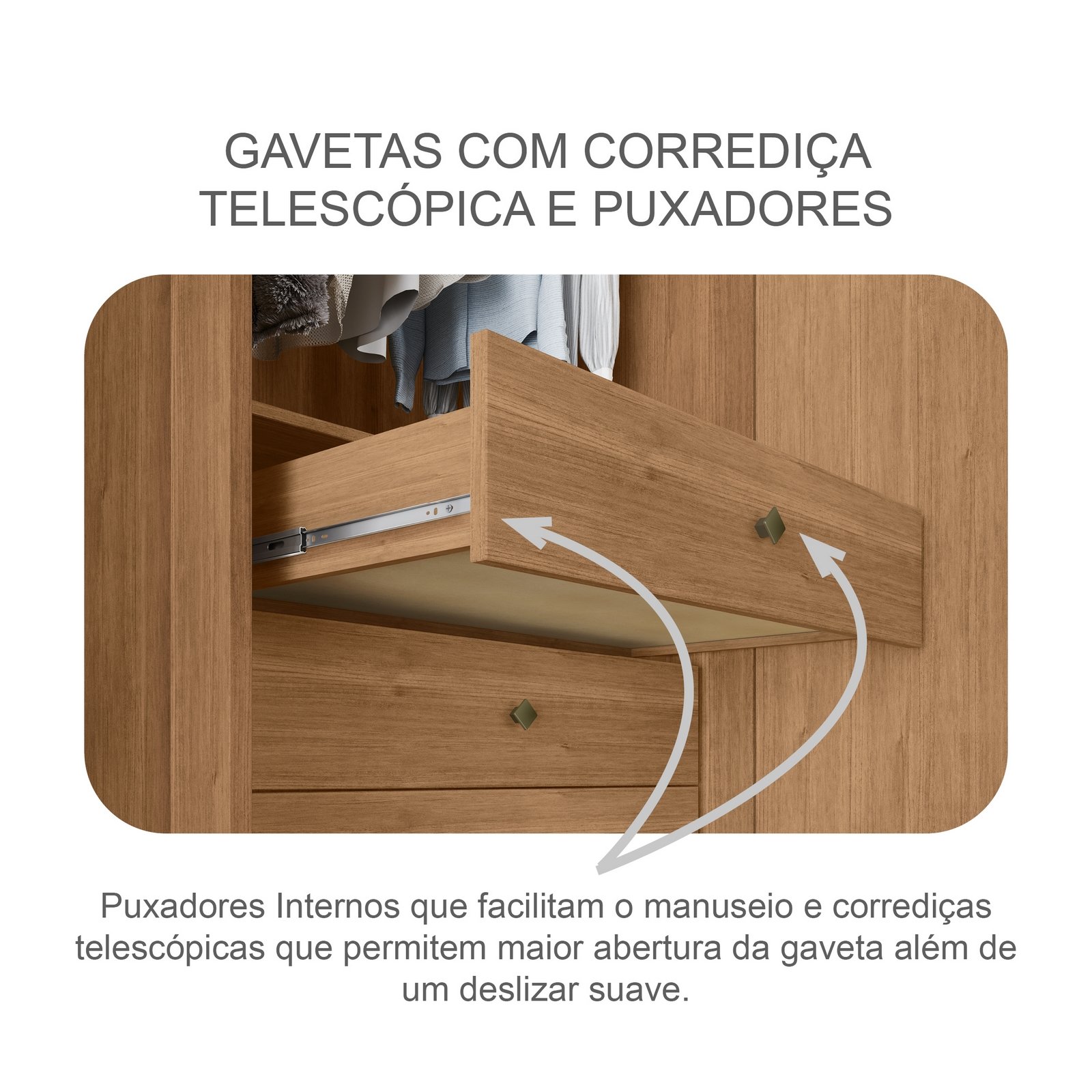 Guarda-Roupa 6 Portas Robust New 2,762 m Cumaru/Fendi - NOVO HORIZONTE - Imagem 7