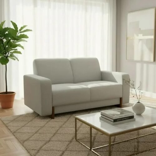 Sofá Ref.5430 2 Lugares 1.35m - Cinza Linho