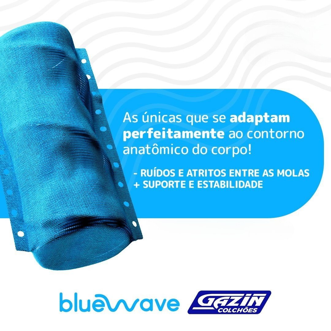 Colchão Casal Texas 29 cm D28 Molas Ensacadas + Base Simples Corino Branco – GAZIN + BIOSTAR - Imagem 4