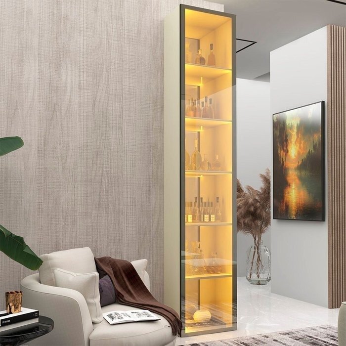 Cristaleira Torre Luminare Reflect Off White - GELIUS - Imagem 3