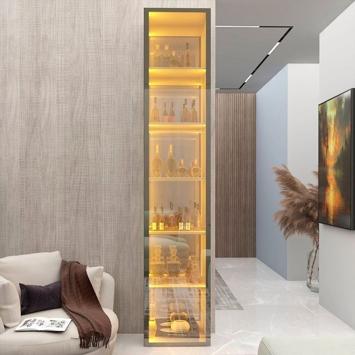 Cristaleira Torre Luminare Reflect Off White - GELIUS - Imagem 4