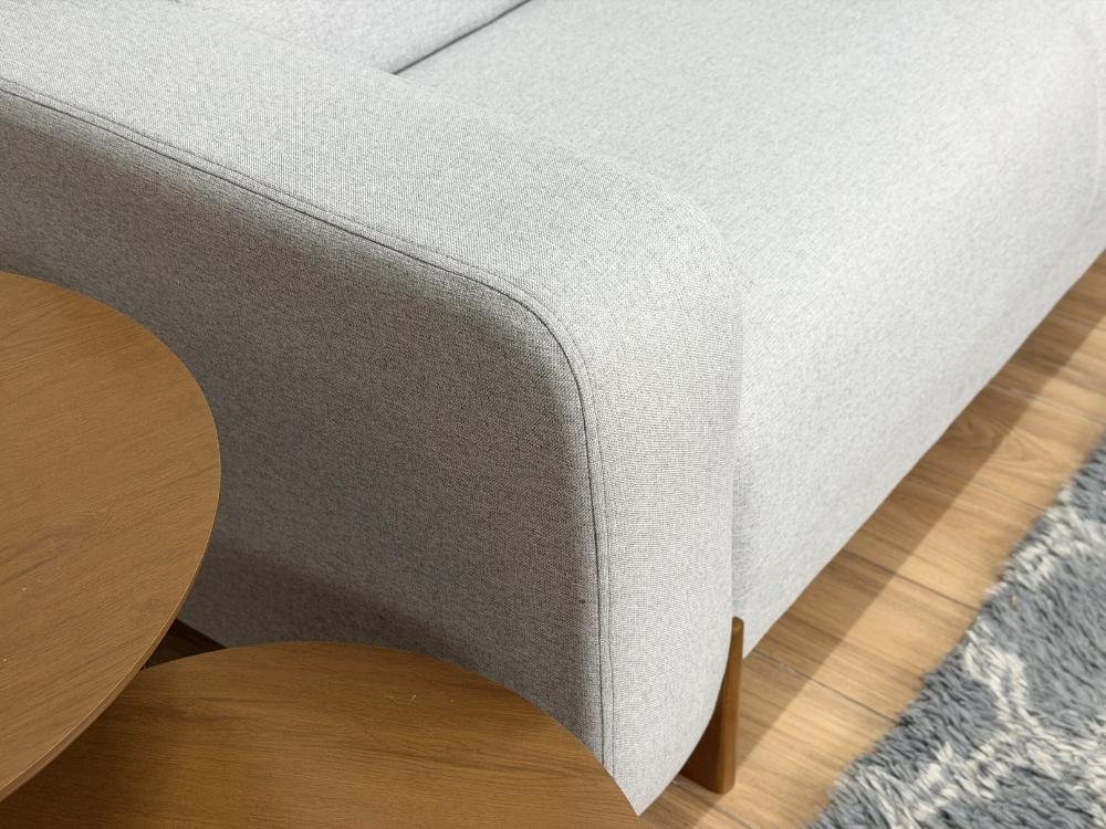 Sofá 2x3 Lugares Ref.5430 - Cinza Linho - Imagem 4