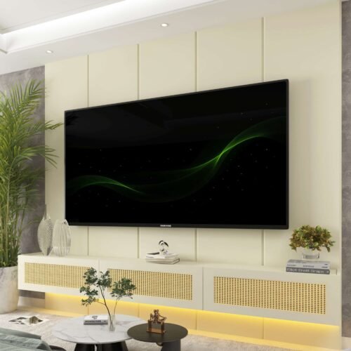 Home Suspenso Native Rattan c/Led 2.20m - Off White