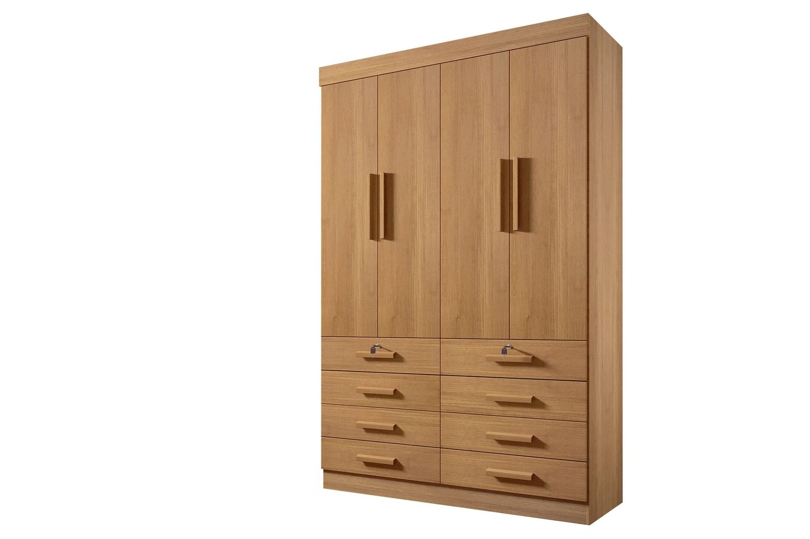 Guarda-Roupa Mônaco 4 portas e 8 gavetas - Cinamomo