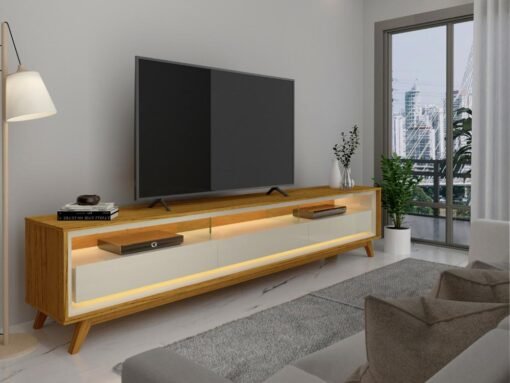 Rack Requinte 75" - Naturale/Off White