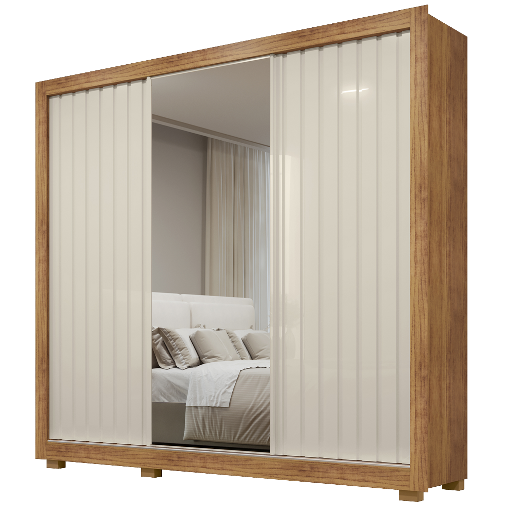 Guarda-Roupa Teresópolis 2,25 m Cedro/Areia – RUD RACK - Imagem 2