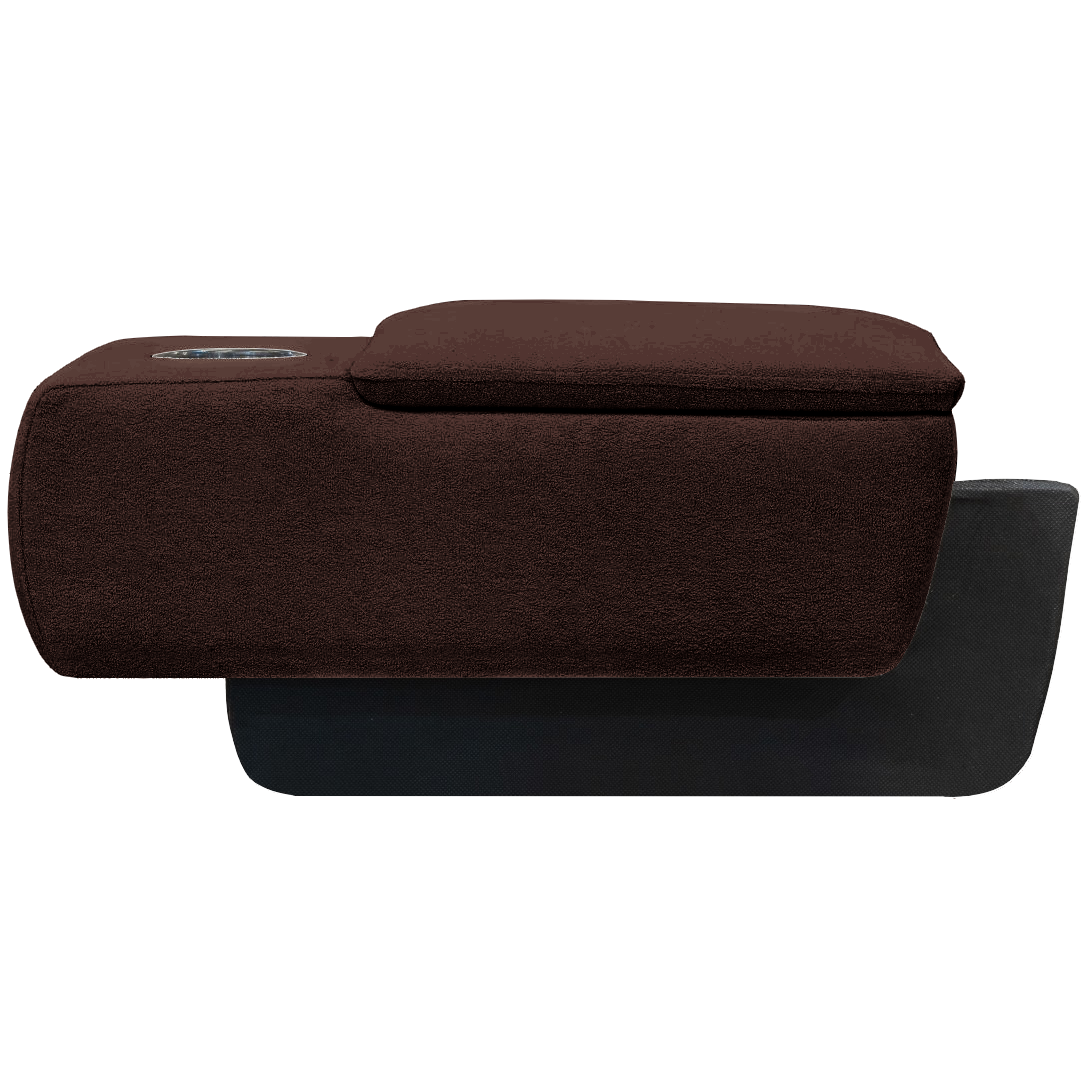 Lego Console Universal Para Sofa Corino Marrom Solar Moveis - Imagem 3