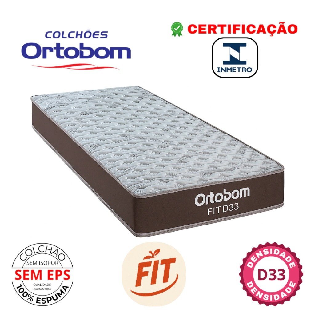 Colchão Solteiro Fit D33 17 cm - ORTOBOM - Imagem 2