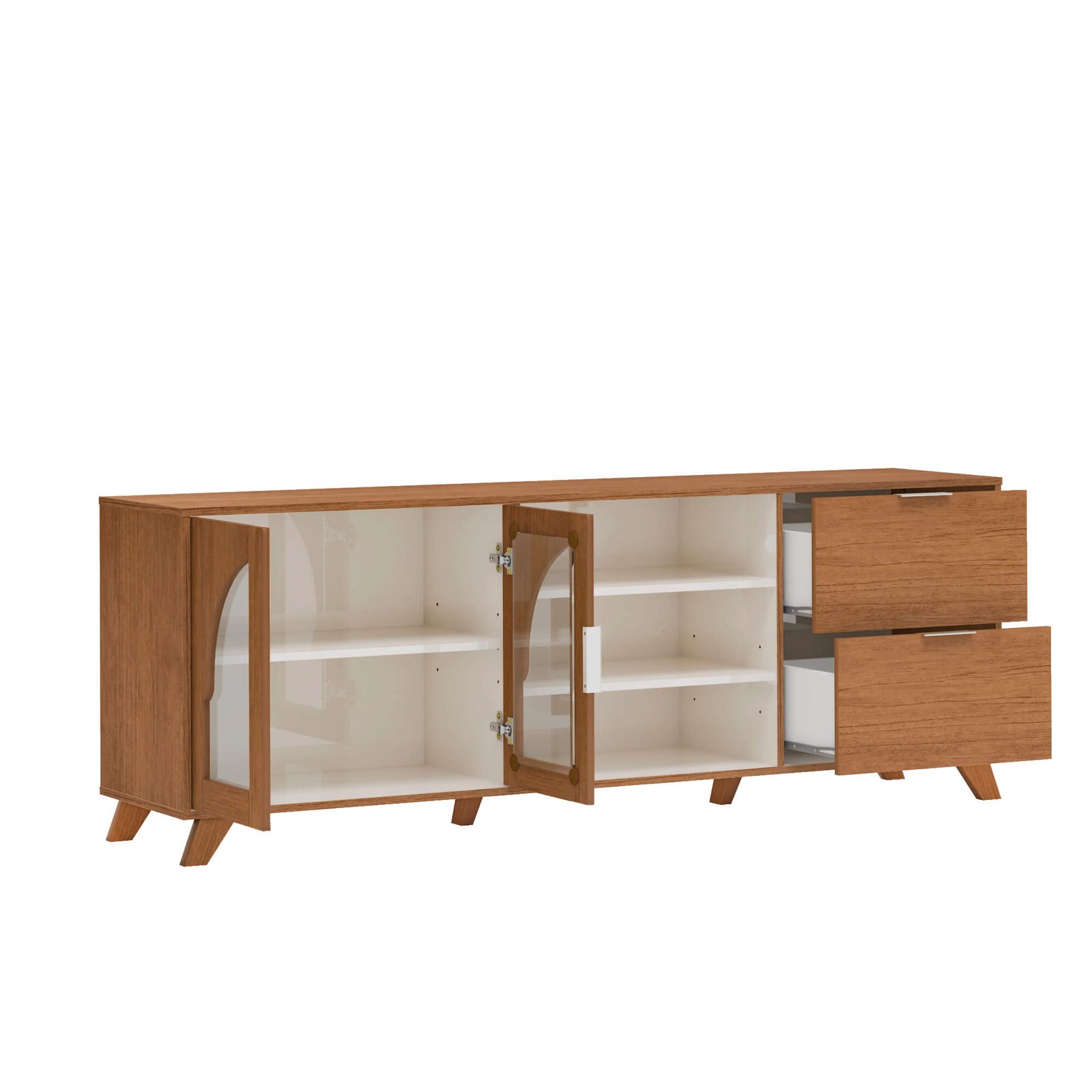 Rack até 75" Murano Cinamomo/Off White - ARTELY - Imagem 5
