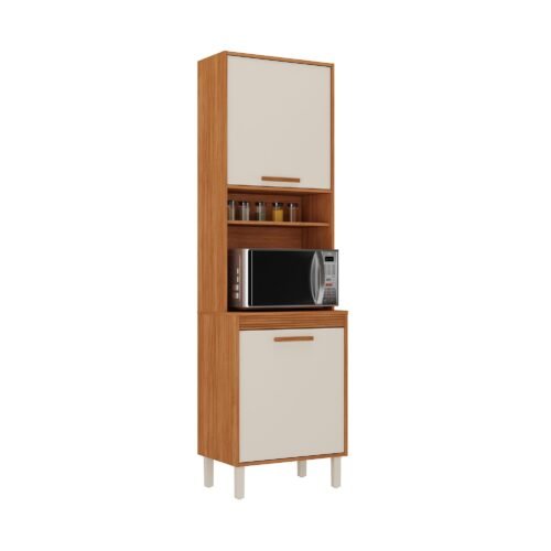 Paneleiro Canela 2 Portas - Cinamomo/Off White