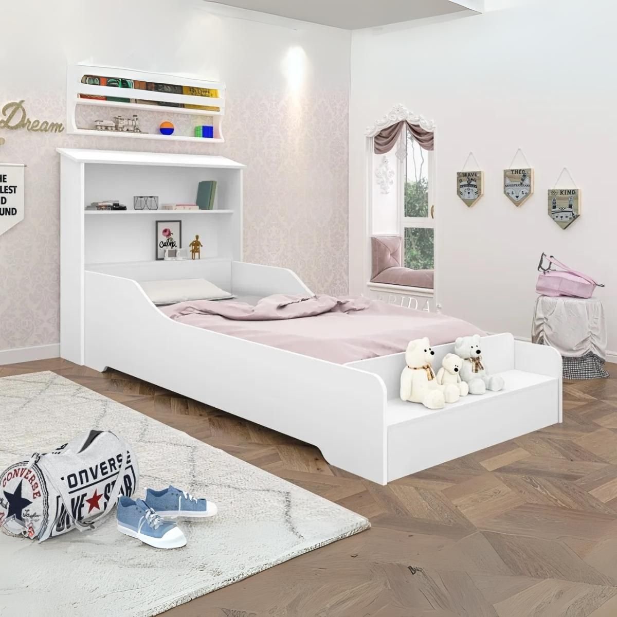 Cama Juvenil Liz Branco - MADEC MÓVEIS
