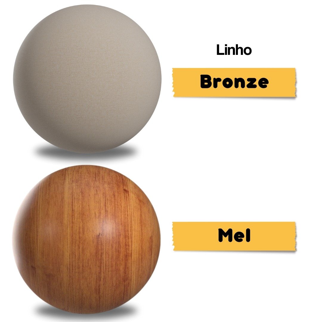 Mesa Magic/Milani Mel/Blonde com 4 Cadeiras Sol Linho Bronze – VIERO MÓVEIS - Imagem 3