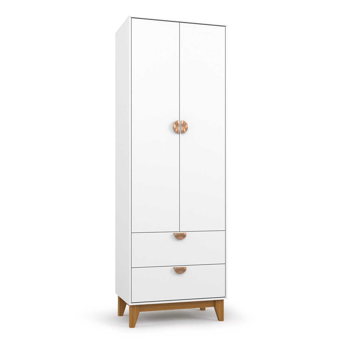 Guarda-Roupa 2 Portas Magia Branco - BATROL MOVEIS - Imagem 3
