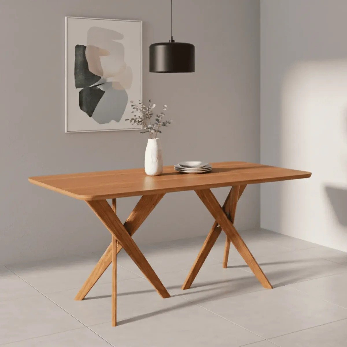 Mesa Cacau 180 (S/Vidro) Madeira/Cinamomo - CIMOL - Imagem 2