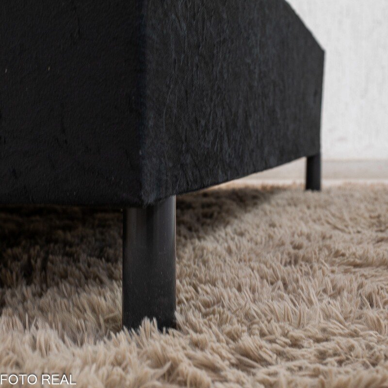 Base Box Casal Sued Preto 138x188x37 - Ortobel - Imagem 4