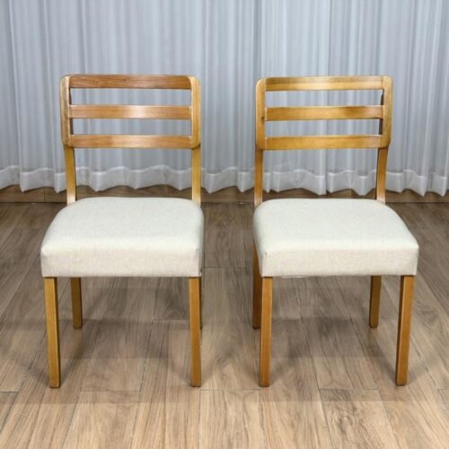 Conjunto Cadeiras Turquia 2 unidades - Cinamomo/Bege Linho
