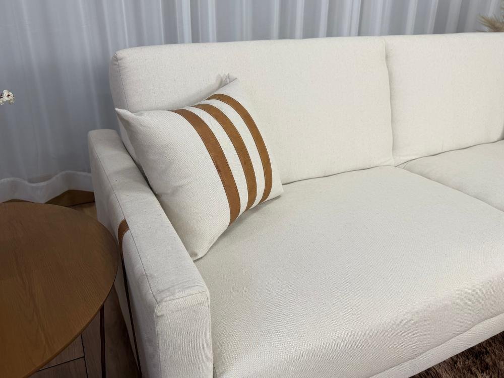 Sofa Cama Luizi 2.09m - Bege Linho - Imagem 7