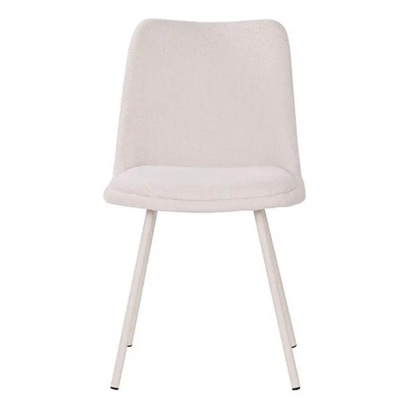 Cadeira Selene Off White Base Areia Tecido Bouclé - Rivati - Imagem 2