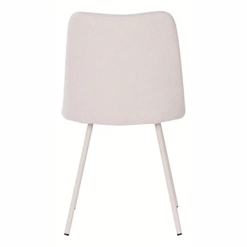 Cadeira Selene Off White Base Areia Tecido Bouclé - Rivati - Imagem 4