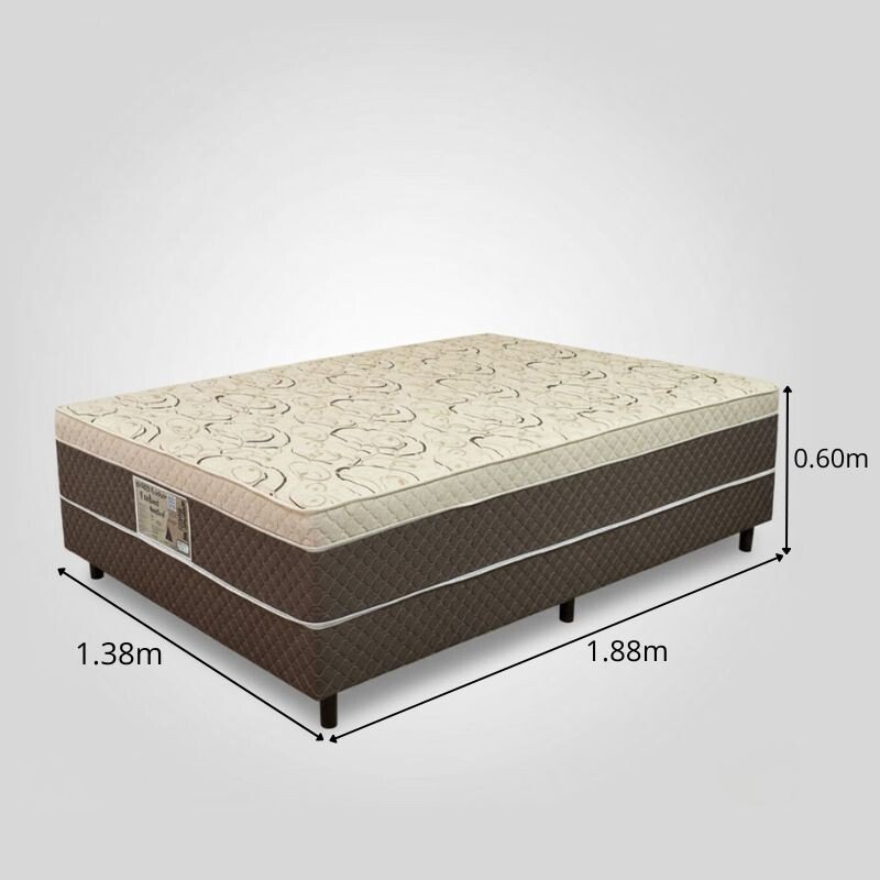 Unibox Casal Rondoconfort Ortopédico D33 Rondomóveis - 138x188x60 | Suporta até 300kg - Imagem 2