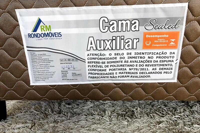 Cama Solteiro Duo Box + Cama Auxiliar 88x188x60 Espuma D33 - Rondomóveis - Imagem 5