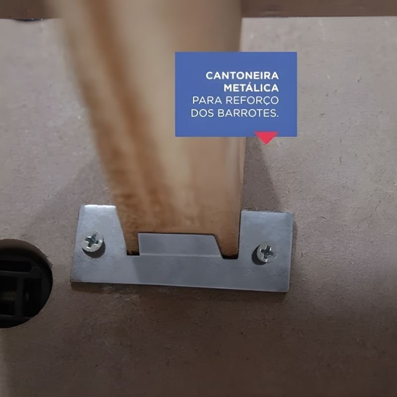 Cama Solteiro Milênio Castanho Cabeceira C/ Baú - D Doro - Imagem 4