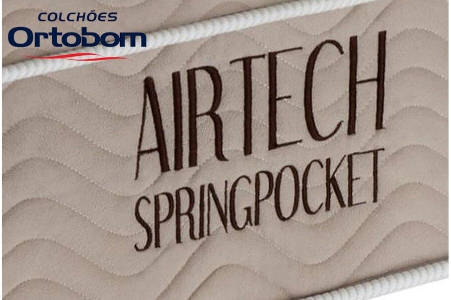 Colchão Queen Airtech Springpocket 158x198x25 Ortobom | Suporta até 240kg - Imagem 2