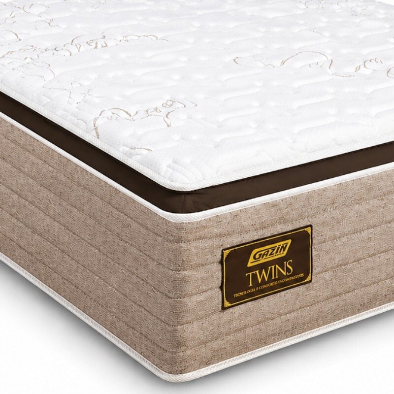 Colchão Casal Twins 138x188x34 Molas Ensacadas BlueWave - Gazin | Suporta até 290kg - Imagem 2