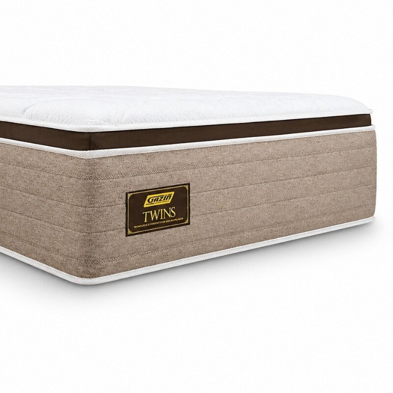 Colchão Casal Twins 138x188x34 Molas Ensacadas BlueWave - Gazin | Suporta até 290kg - Imagem 4