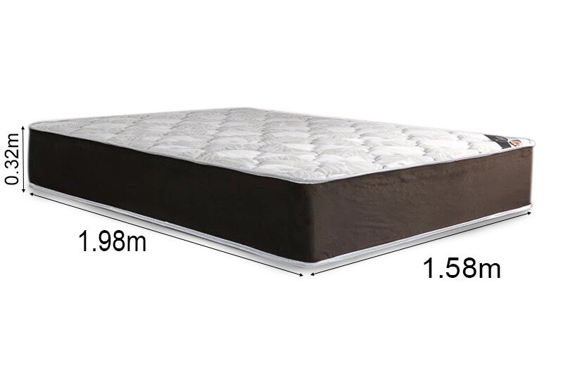 Colchão Queen Clean Marrom 158x198x32 Molas Ensacadas Lestespuma | Suporta até 300kg - Imagem 4