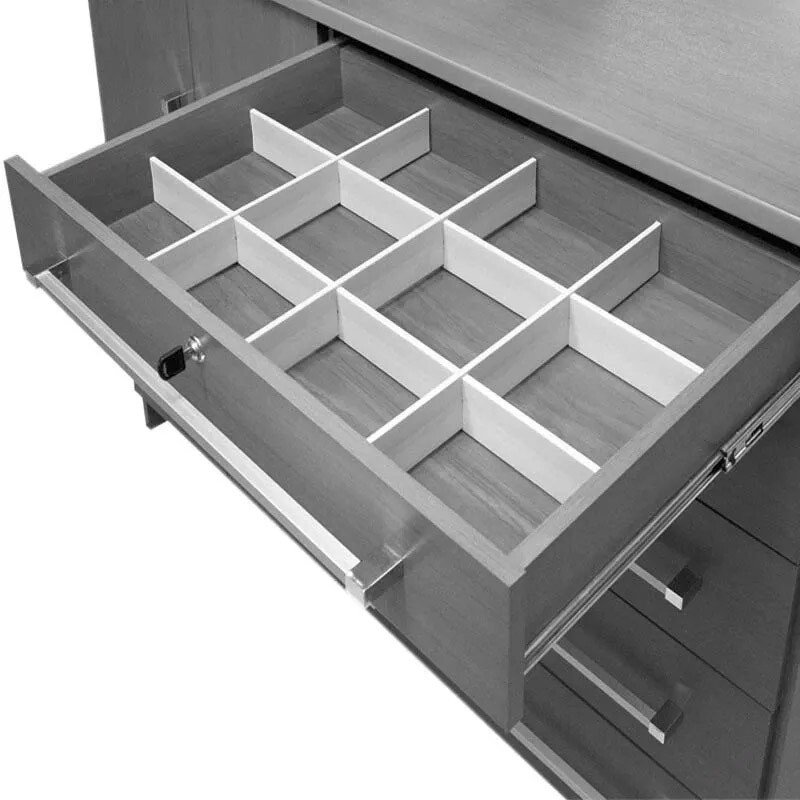 Cômoda New Athos Castanho/Off 5 Gavetas e Sapateira Larg. 1.36m - D Doro - Imagem 5