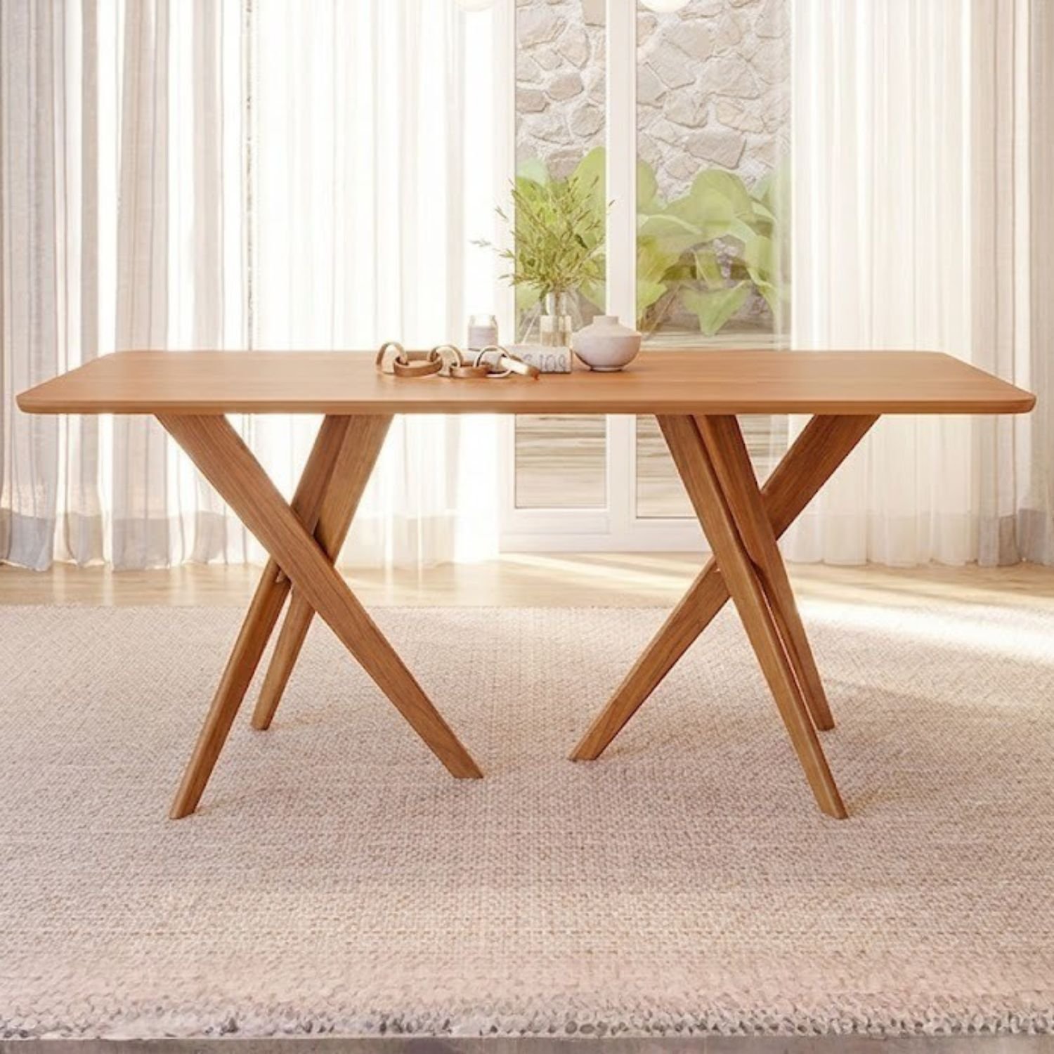 Mesa Cacau 180 (S/Vidro) Madeira/Cinamomo - CIMOL