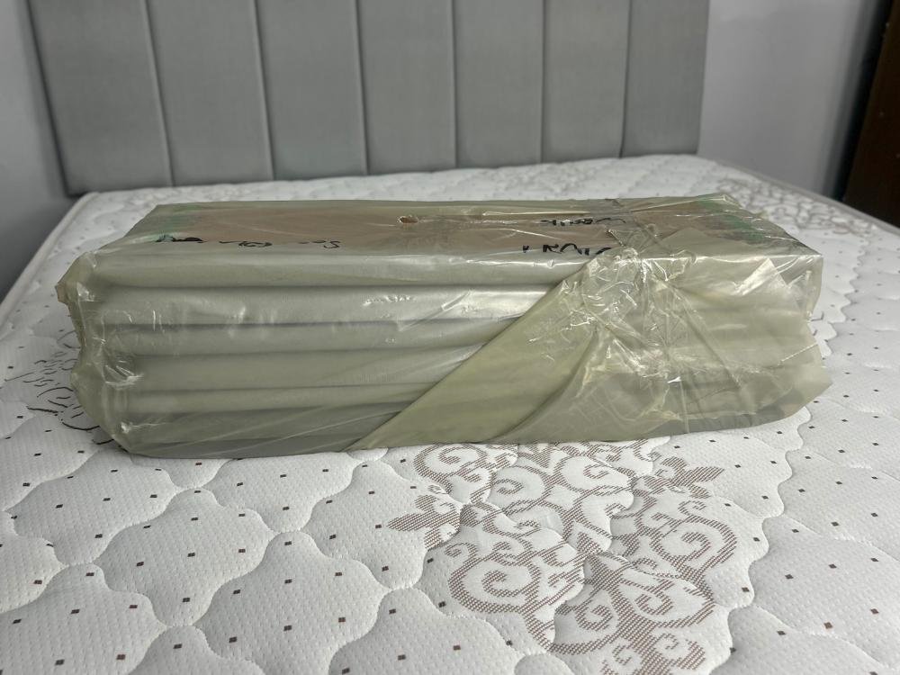 Cabeceira Clean Casal - Bege Veludo - Imagem 3