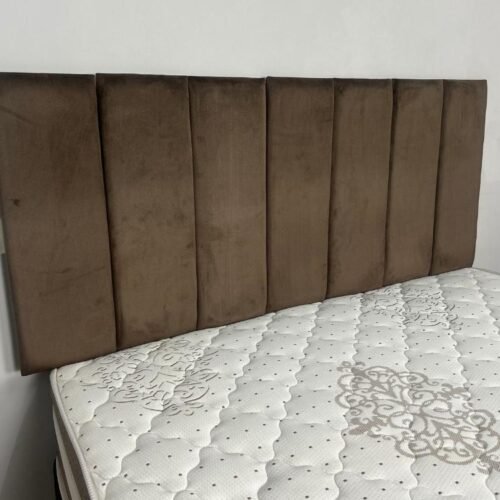 Cabeceira Clean Casal - Marrom Veludo