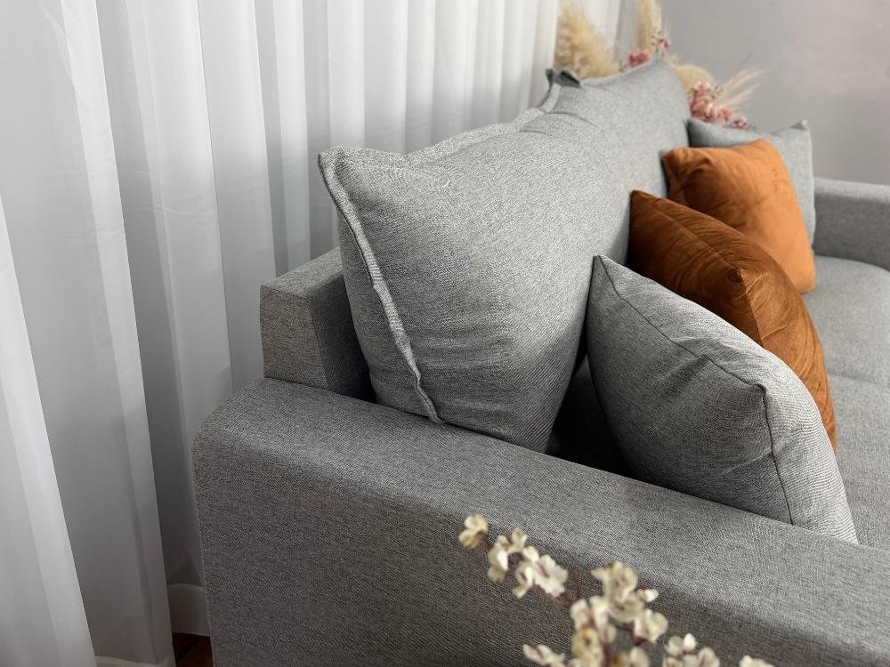 Sofá Beirut Living Molas Ensacadas 1.80m - Cinza Linho - Imagem 7