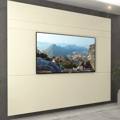 Painel até 85" Luminare 217 Off White - GELIUS