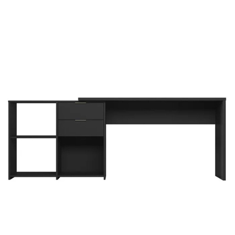 Mesa Office NT 2060 Larg. 2.00m Preto 2 Gavetas Notável - Imagem 4